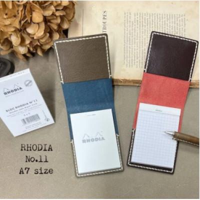 ふるさと納税 宇部市 【革小物one】rhodia cover(ロディアカバー)ブルー |  | 02