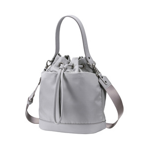 豊岡鞄 TUTUMU sacca Rich S4700RI Sグレー/ 巾着型 2WAY BAG ショルダーバッグ 手提げバッグ ショルダベルト付き レディース 高級 おしゃれ バッグ かばん カバン