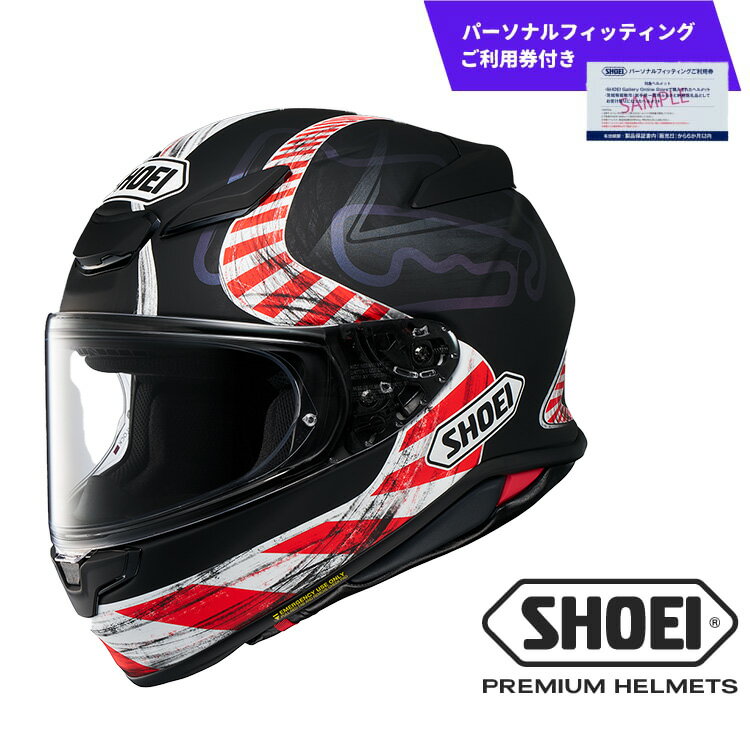 【ふるさと納税】SHOEI ヘルメット Z-8 KNEE DOWN TC-5 (BLACK/RED)マットカラー（パーソナルフィッティングご利用券付） ふるさと納税 ヘルメット バイク ツーリング おしゃれ SHOEI フルフェイス 安全 用品 装備 ライダー メンズ レディース 送料無料 岩手県 一関市