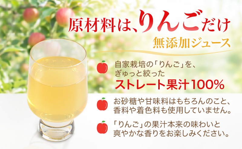 果汁100％りんごジュース 1L×2本 サンふじ ジュース ドリンク 信州 長野