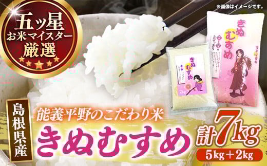 
                  五ツ星お米マイスター厳選 能義平野のきぬむすめ 7kg 【令和7年産 白米 精米 ご飯 美味しい 安心 安全 沼田米穀店 島根県 安来市】【19-NB-03】
                