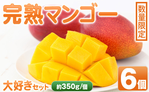
                  D15001 ＜先行予約受付中！2026年6月中旬以降順次発送＞肝付町産完熟マンゴー大好きセット(約350g×6個) 鹿児島 完熟 マンゴー フルーツ 国産 お取り寄せ ギフト 贈答【SHOWAマンゴー農園】
                