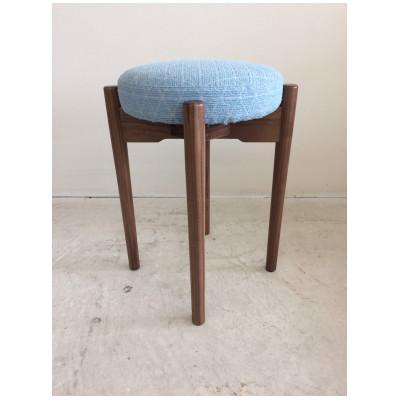 ふるさと納税 大川市 bolo stool 01【ライトブルー/ウォールナット/高さ44cm】