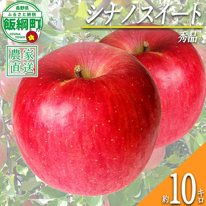 【ふるさと納税】 りんご シナノスイート 秀 10kg 光センサー選別品 ながの農業協同組合 令和8年度収穫分 長野県 飯綱町 〔 信州 果物 フルーツ リンゴ 林檎 長野 予約 〕発送時期：2026年10月上旬〜2026年11月上旬 {***}
