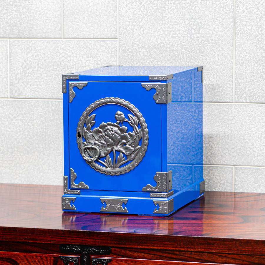 仙台箪笥 舟箪笥 藍色漆塗り（利府町ふるさと納税限定）