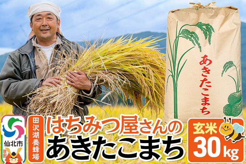 【玄米】令和7年産 秋田県産 あきたこまち 30kg お米 仙北市 30キロ [食味ランキング 特A 通算23回 産地 秋田県 仙北市 産米 お米]|02_tyj-323001