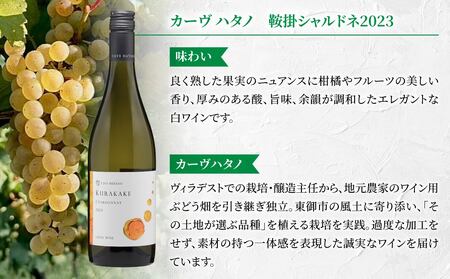 長野ワイン（赤白ワイン） 飲み比べ 2本セット｜【カーブハタノ】鞍掛シャルドネ、【ドメーヌムラヤマ】茶柱｜長野 東御
