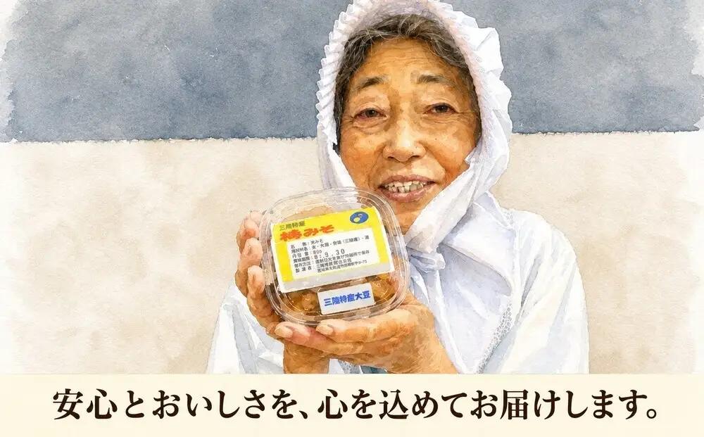 【数量限定】幻の神倉大豆×特Aきぬむすめ米｜小谷ばあちゃんの手作り「福みそ」300g×2パック【無添加・保存料不使用】