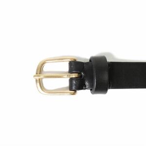 MASSTARD -SADLE LEATHER BELT- BLACK　Size：3