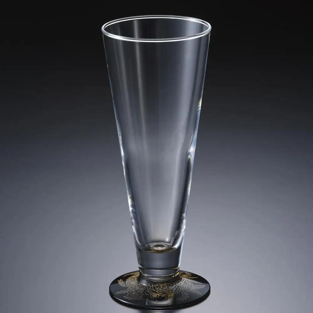 ぬりもん de Verre ピルスナーグラス 蒔絵 ボタニカル 金