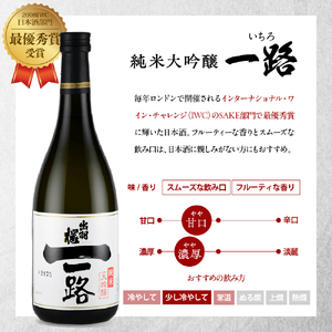 出羽桜 ( " 天の童 " 、純米大吟醸 " 一路 " ) 720ml × 6本 セット 山形 地酒 08-17-031