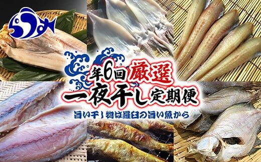 年6回　羅臼直送　旨い干し物は羅臼の旨い魚から　厳選一夜干し定期便 生産者 支援 応援