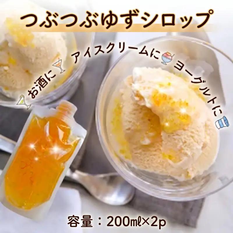 つぶつぶゆずシロップ 2個セット 200ml×2個 TR0013