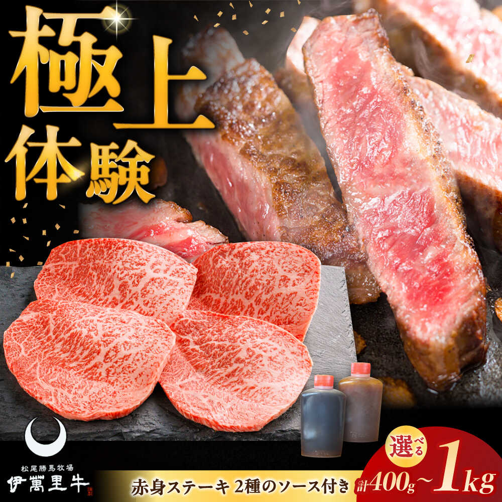 【ふるさと納税】【選べる内容量！】伊萬里牛赤身ステーキ 400g or 1kg ソース付き / 伊万里牛 伊萬里牛 牛肉 赤身 ステーキ / 佐賀県 / まつお食肉卸株式会社[41AECZ010]