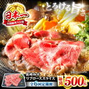 【ふるさと納税】【とろける旨さ】【6回定期便】しゃぶしゃぶ・すき焼きに！長崎和牛リブローススライス約500g＜ミート販売黒牛＞ [CBA074]