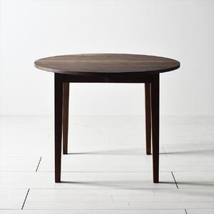 ＮＯ１ラウンドテーブル１１０　ウォールナット　丸いテーブルでダイニングをカフェスペースに　ウォールナット無垢材 円テーブル ダイニングテーブル