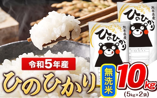 
										
										令和5年産 ひのひかり 無洗米 10kg 《7-14営業日以内に出荷予定(土日祝除く)》 5kg×2袋 熊本県産 米 精米 ひの 熊本県 玉東町---gkt_hn5_wx_24_12500_10kg_m---
									