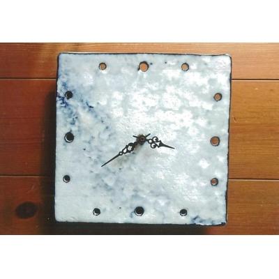 ふるさと納税 宍粟市 陶板　掛け時計ストーンAD5