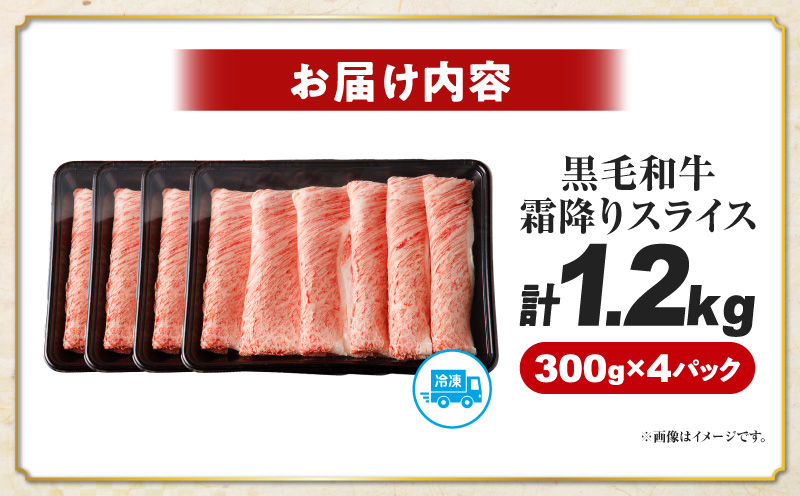 【10月1日より寄附額改定】生産者応援≪肉質等級4等級以上≫宮崎県産黒毛和牛霜降り肩ローススライス(計1.2kg) 肉 牛 牛肉 おかず 国産_T030-191