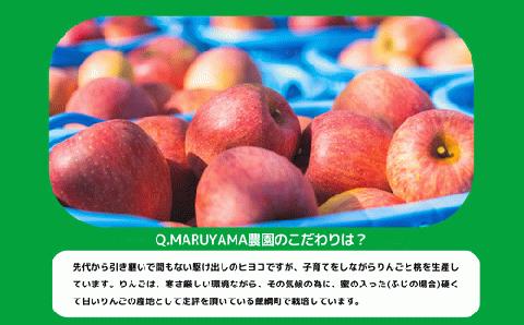 りんごジュース 完熟MARU搾り 180ml × 20本 サンふじ 果汁100% MARUYAMA農園 長野県 飯綱町 [1644]