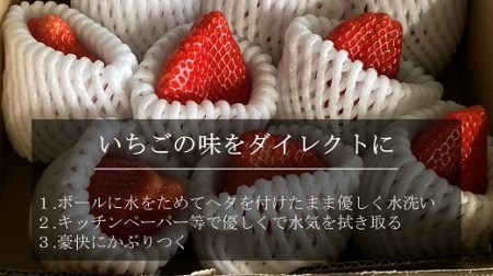 超特大いちご(章姫)　400g以上(6～8粒)×1箱・O039-16