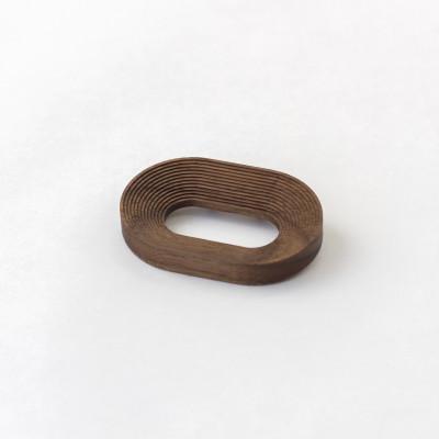 ふるさと納税 旭川市 旭川家具　cosine　STEPS ブローチ DAEN　ウォルナット_05785 |  | 01