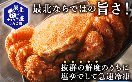 【のし付き】北海道オホーツク海産 浜ゆで毛がに　約500g×2尾【配送不可地域：離島】