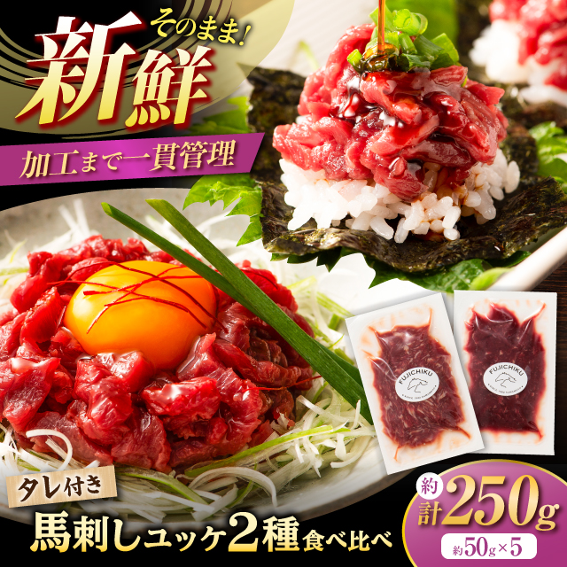 「フジチク」ユッケ2種の贅沢食べ比べセット【株式会社フジチク】 [BHAD109]
