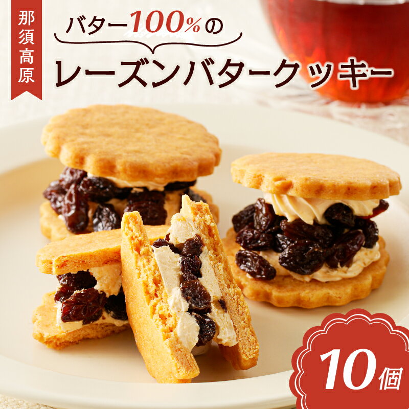 【ふるさと納税】 バター100%の那須高原 レーズンバタークッキー 栃木県 那須塩原市 お菓子 スイーツ おやつ レーズン 焼き菓子 フレッシュバター ジャージー牛乳 お取り寄せ グルメ 送料無料