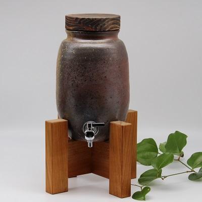 ふるさと納税 備前市 備前焼サーバー3L・台付き(登り窯)