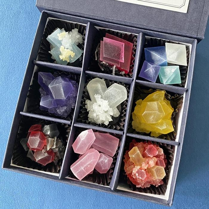 【ふるさと納税】【ハラペコラボ】より鉱物なこうぶつヲカシ （琥珀糖）110g｜福岡市 | 菓子 おかし 食品