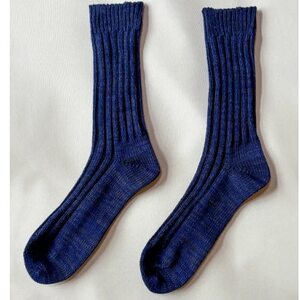 【ezu】someiro kutsushita　/インディゴ◆高級◆コーマ糸◆湿調作用【1650065】