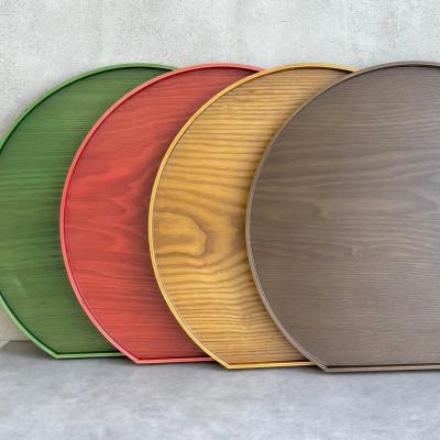 ふるさと納税 海南市 半月盆 木製 マロンブラウン 尺二 36cm トレー 和食 |  | 03