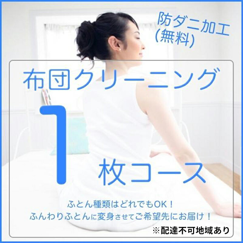 【ふるさと納税】ふとんクリーニング 1枚 （なんでもOK）