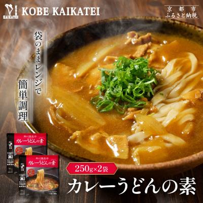 ふるさと納税 京都市 神戸開花亭 カレーうどんの素 250g×2袋|京都 有名店 カレーうどん 人気セット