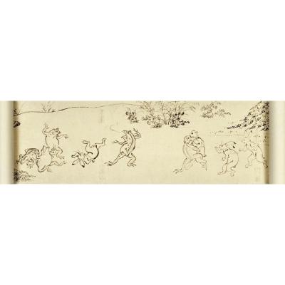 ふるさと納税 京都市 【京都便利堂】縮小絵巻物〈国宝 鳥獣人物戯画　甲巻〉 |  | 01