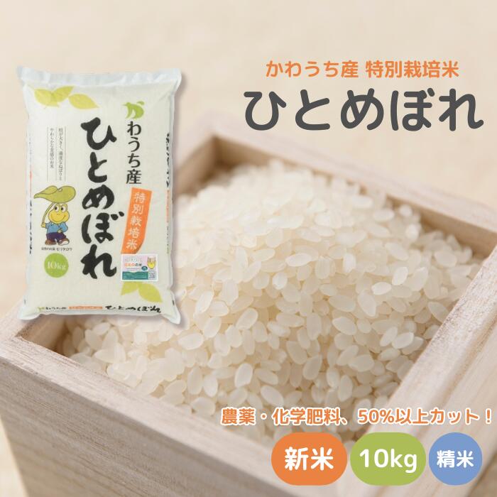 【ふるさと納税】令和6年度 かわうち産 特別栽培米 ひとめぼれ 10kg