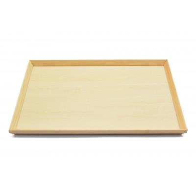 ふるさと納税 海南市 スタッキングトレー　白木 42cm長　5枚セット