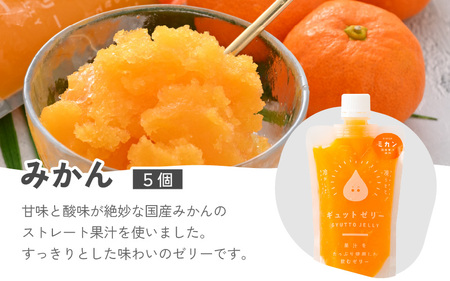 凍らせて食べるゼリー 詰め合わせ 3種（計15個入）[m01-b004]