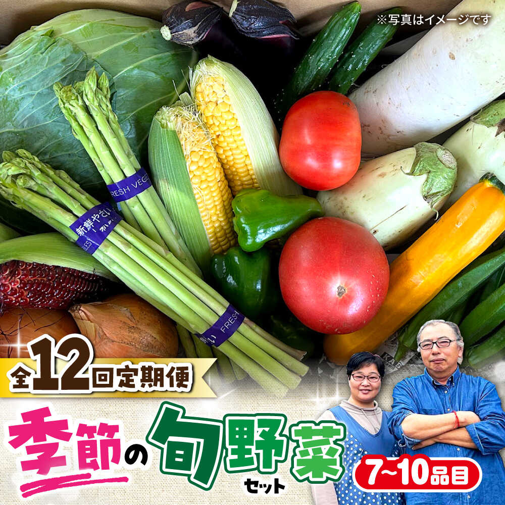 【ふるさと納税】【全12回定期便】農家自慢 季節の野菜セット（7～10品目） / 詰め合わせ 野菜 やさい 野菜セット 野菜詰め合わせ 旬 春野菜 夏野菜 秋野菜 野菜定期便 / 大村市 / 産直松吉[ACZC003]