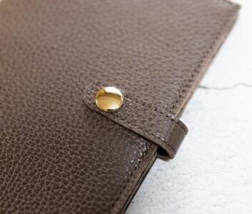 maf pinto (マフ ピント) 手帳カバー B6サイズ チョコレート ADRIA LINE レザー 本革 日本製