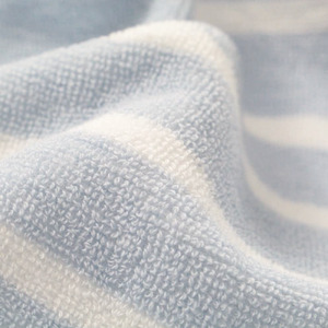 松藤テリー　シンプルスタイルタオル　スカイ/ホワイト　2枚（009_5168）