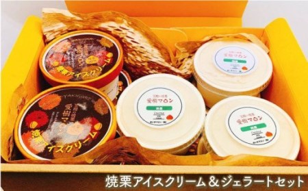 焼栗アイスクリーム＆ジェラートセット AQ-001