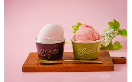 いちごソルベ シャーベット 94ml×4個 いちごミルクアイス 94ml×4個 計8個 詰め合わせ 苺 イチゴ 章姫 紅ほっぺ あまりん いちご農家 自家製いちご ミルク ＜オリジナルアイス94ml×8個＞ セット