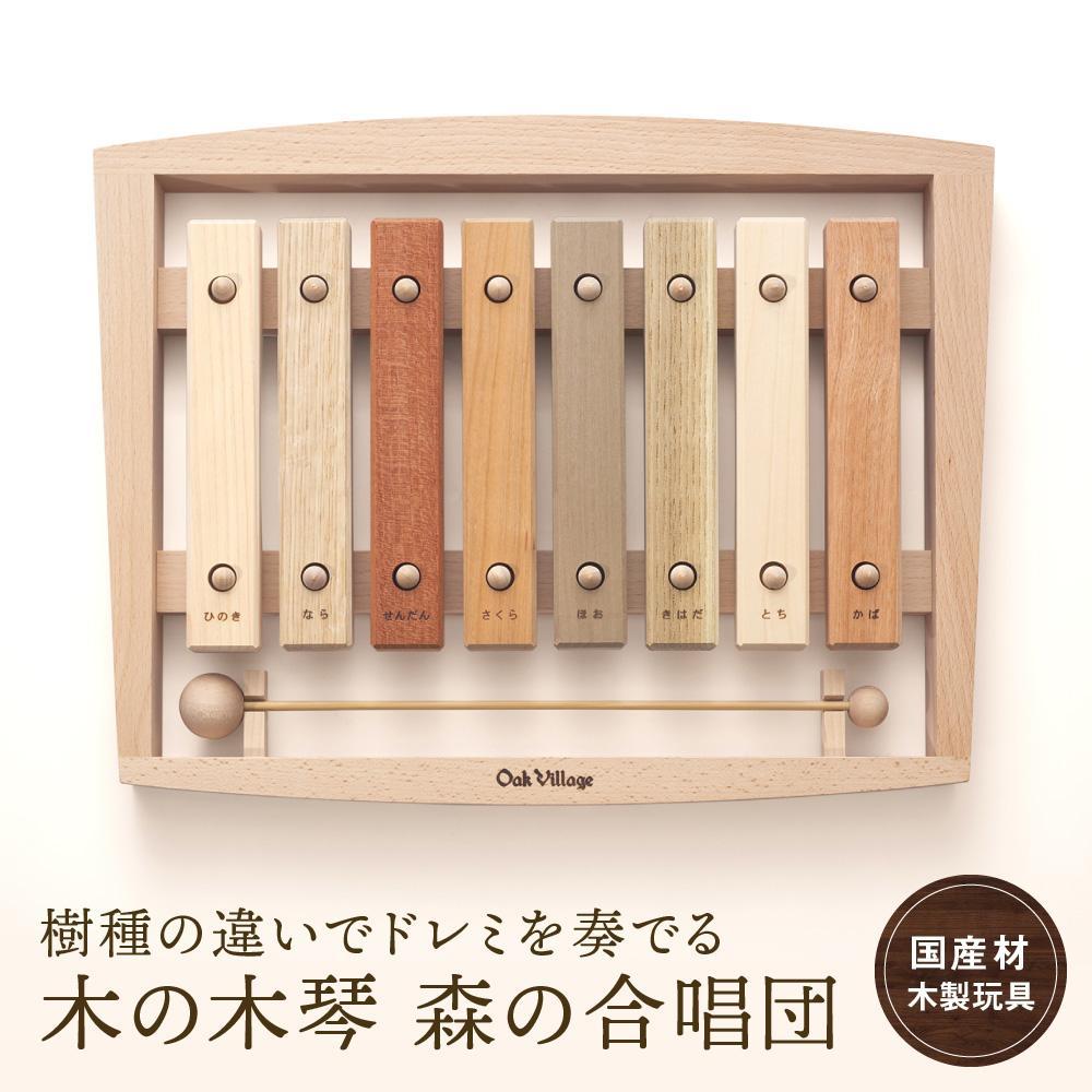 【ふるさと納税】木の木琴 森の合唱団 [国産材・木製小物］| ギフトラッピング対応 インテリア 雑貨 かわいい おしゃれ おもちゃ 楽器 音楽 高山【オークヴィレッジ】AH006VP