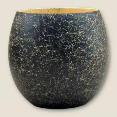 ふるさと納税 海南市 木製 エッグカップ 乱糸マット仕上げ　漆黒 |  | 01