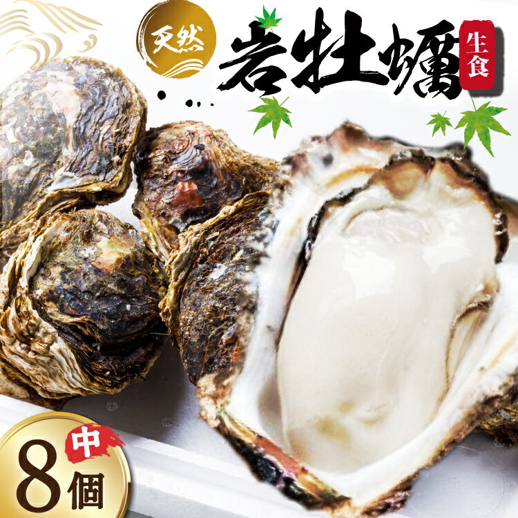 【ふるさと納税】【期間限定発送】 ヨコタ礁 天然 岩牡蠣 生食用 中 8個 [望海 石川県 志賀町 BX4016] 岩牡蠣 岩ガキ 岩がき 牡蠣 カキ 期間限定