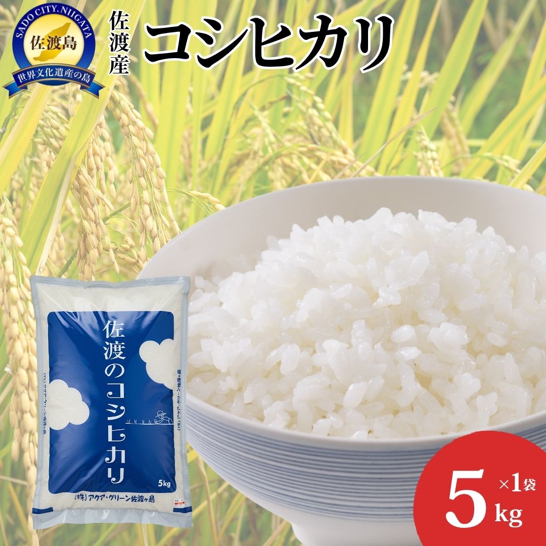 【ふるさと納税】【令和7年産】佐渡産コシヒカリ　5kg