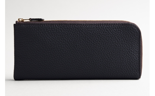 Lジップ 束入れ(カード8枚 小銭入れ付) ブラック【1245-3-GMS】｜革製品 レザー 国産 [1059]