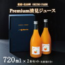 【ふるさと納税】Premium清見ジュース（2本セット）｜ 柑橘 みかん ミカン フルーツ ジュース 清見 果物 愛媛　※北海道・沖縄・離島への配送不可　※2025年1月中旬頃までに順次発送予定